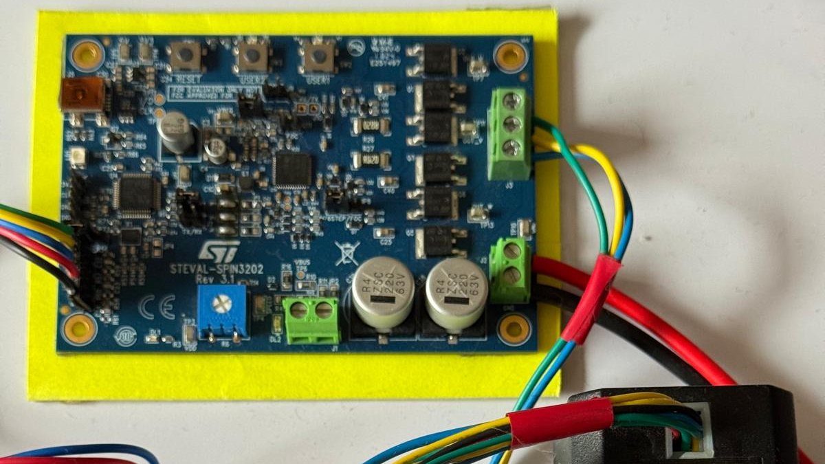 The development board prototype of the BLDC motor driver